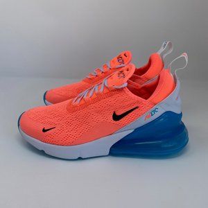Nike Air Max 270 Pink White Blue Running Shoes